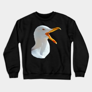 Laughing Yellow legged gull Crewneck Sweatshirt